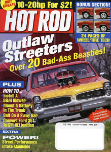 HOT ROD 1998 JULY - OUTLAW STREET MACHINES, B&M